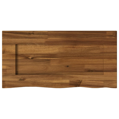 vidaXL Live Edge Table Top 60 x 30 x 3.5 cm Rectangular Natural