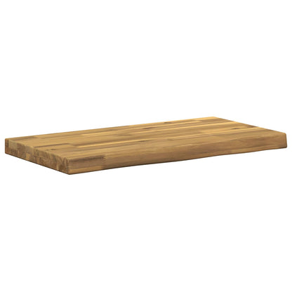 vidaXL Live Edge Table Top 70 x 30 x 3.5 cm Rectangular White