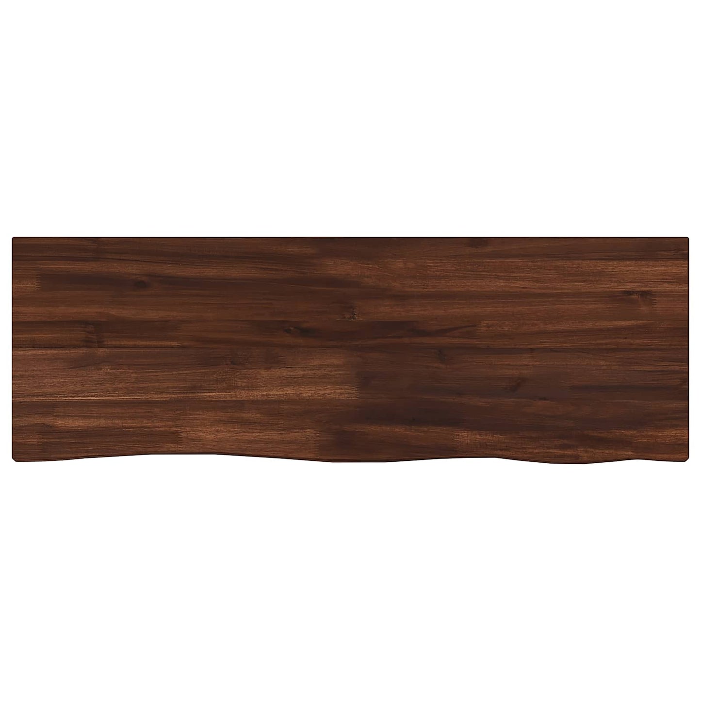 vidaXL Live Edge Table Top 80 x 30 x 3.5 cm Rectangular Dark Brown
