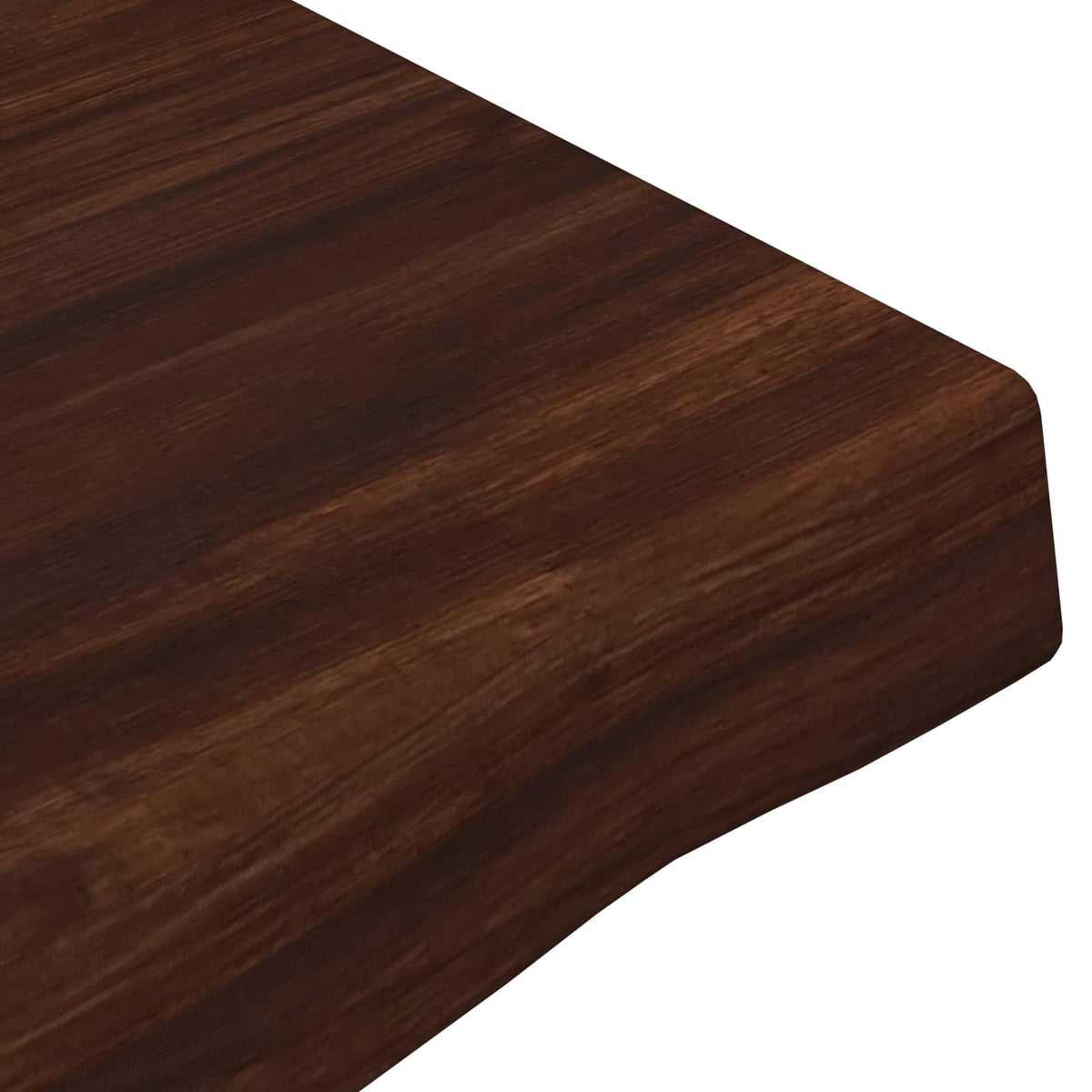 vidaXL Live Edge Table Top 100 x 30 x 3.5 cm Rectangular Dark Brown