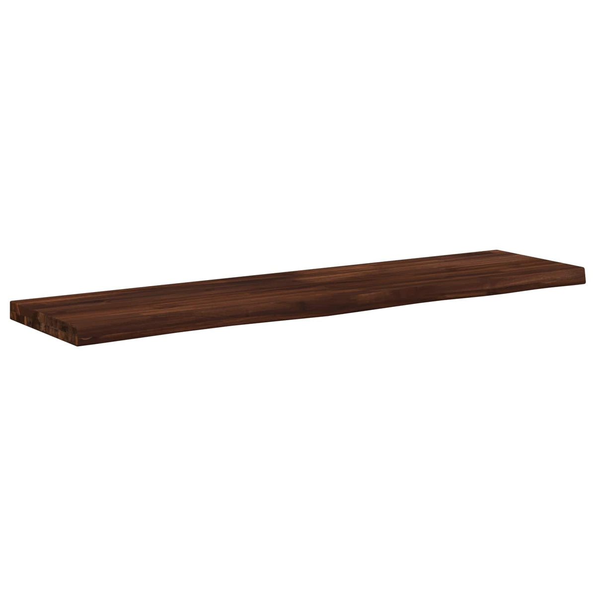 vidaXL Live Edge Table Top 100 x 30 x 3.5 cm Rectangular Dark Brown