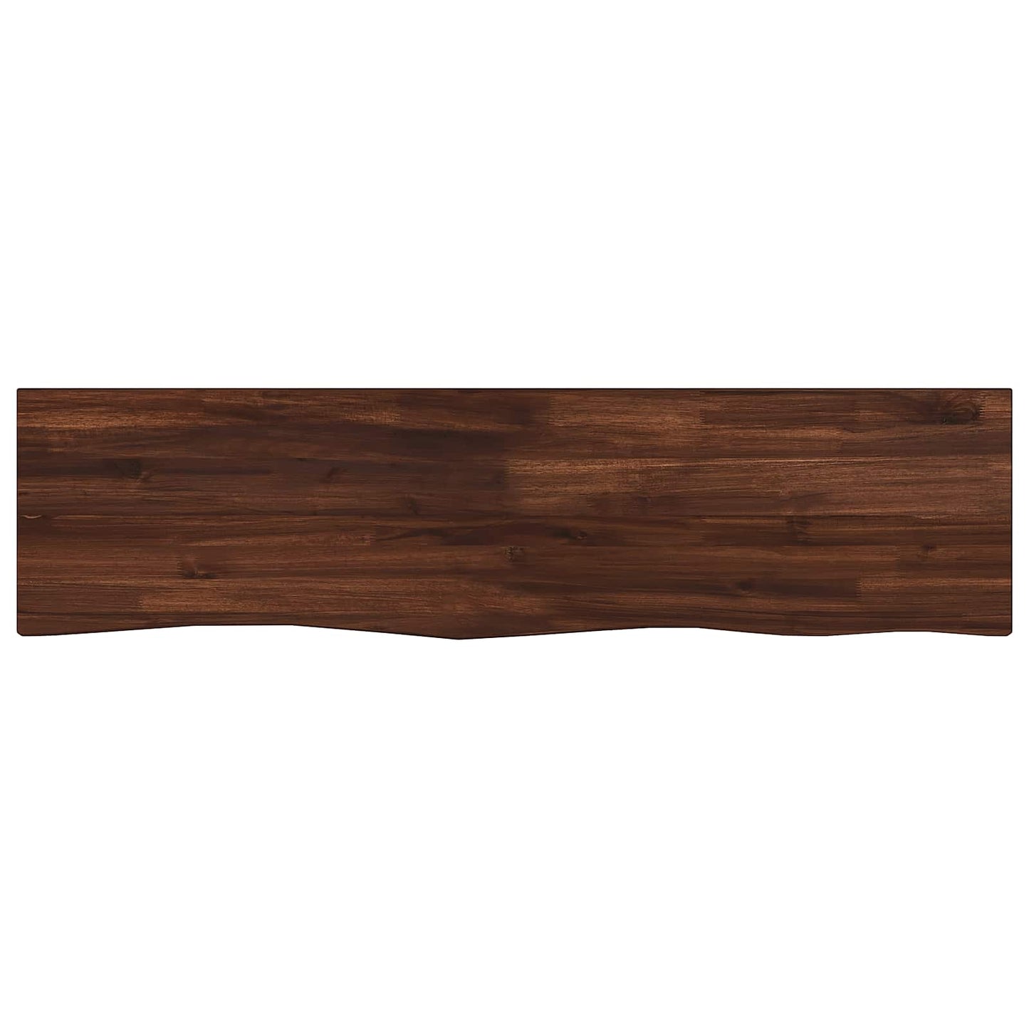 vidaXL Live Edge Table Top 110 x 30 x 3.5 cm Rectangular Dark Brown