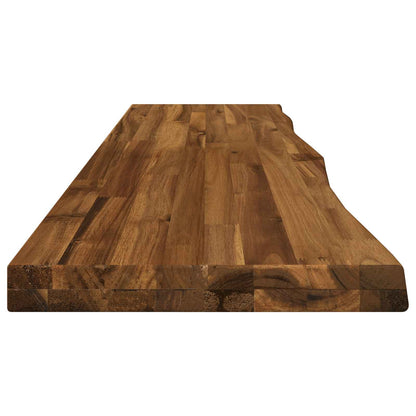 vidaXL Live Edge Table Top 110 x 30 x 3.5 cm Rectangular Natural