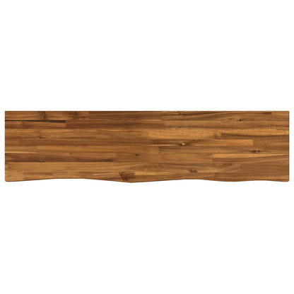 vidaXL Live Edge Table Top 120 x 30 x 3.5 cm Rectangular Natural