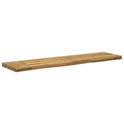vidaXL Live Edge Table Top 120 x 30 x 3.5 cm Rectangular White