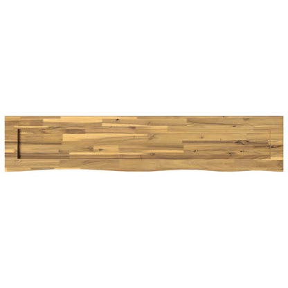 vidaXL Live Edge Table Top 140 x 30 x 3.5 cm Rectangular White