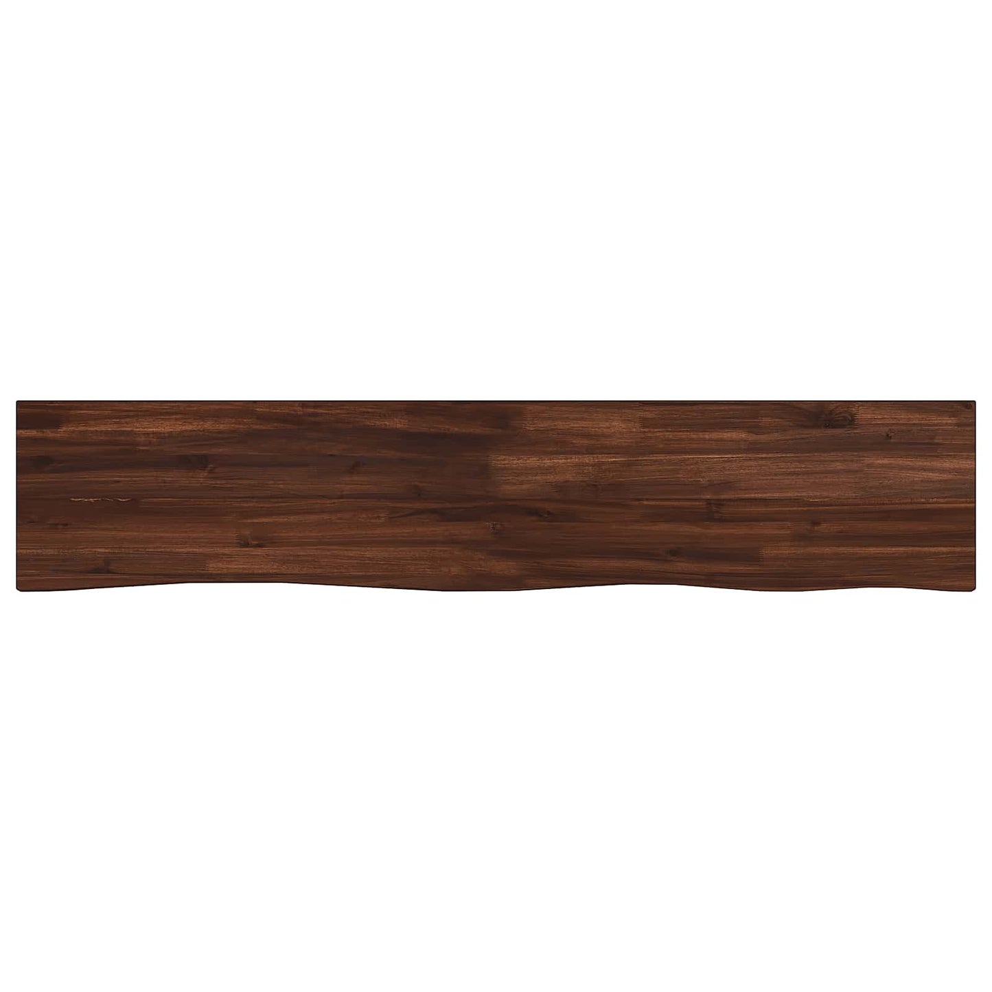 vidaXL Live Edge Table Top 150 x 30 x 3.5 cm Rectangular Dark Brown