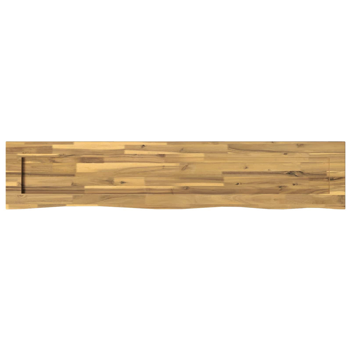 vidaXL Live Edge Table Top 150 x 30 x 3.5 cm Rectangular White