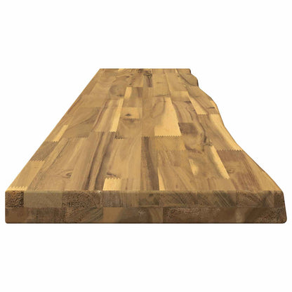 vidaXL Live Edge Table Top 150 x 30 x 3.5 cm Rectangular White