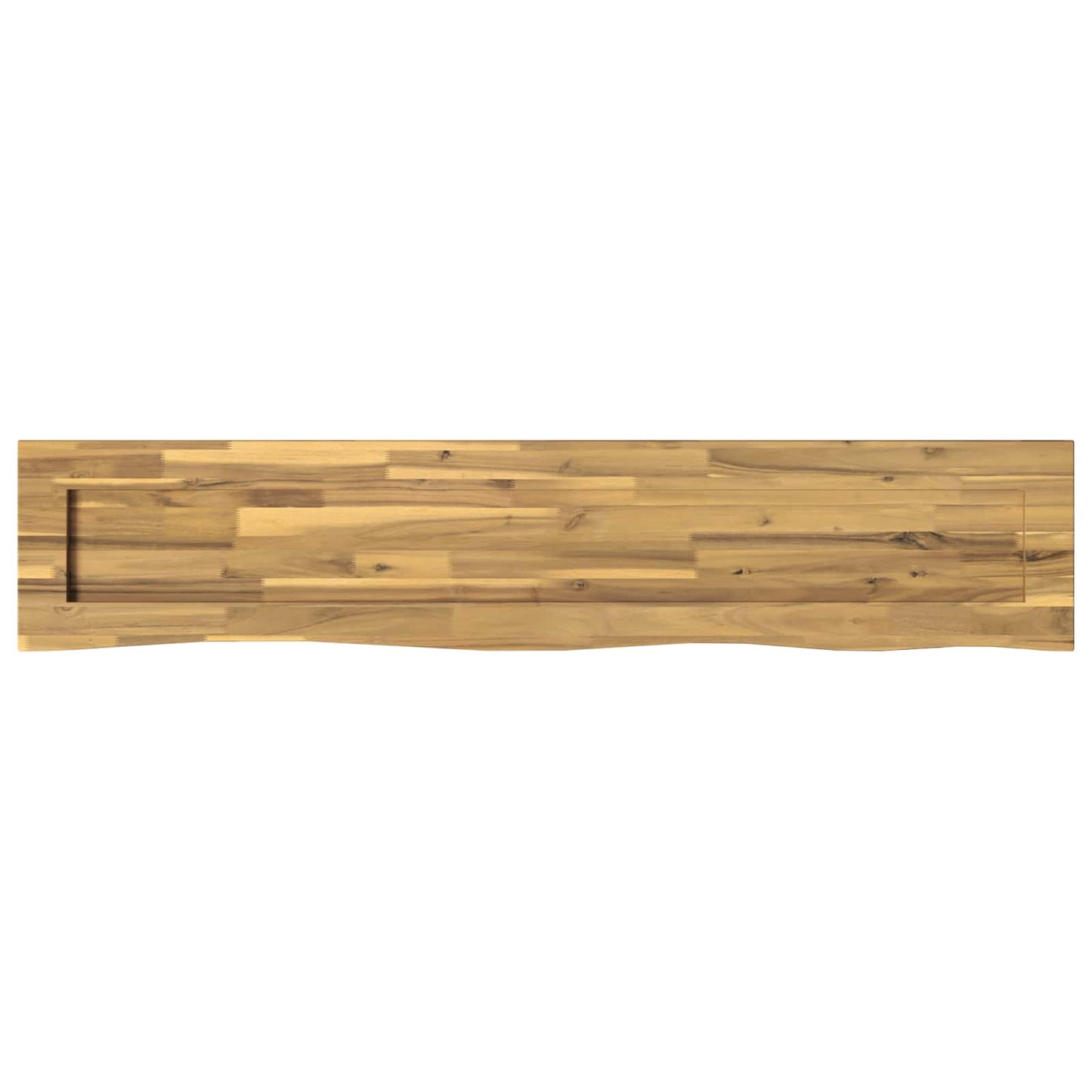 vidaXL Live Edge Table Top 160 x 30 x 3.5 cm Rectangular White