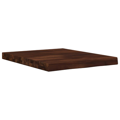 vidaXL Live Edge Table Top 50 x 40 x 3.5 cm Rectangular Dark Brown