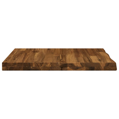 vidaXL Live Edge Table Top 50 x 40 x 3.5 cm Rectangular Natural