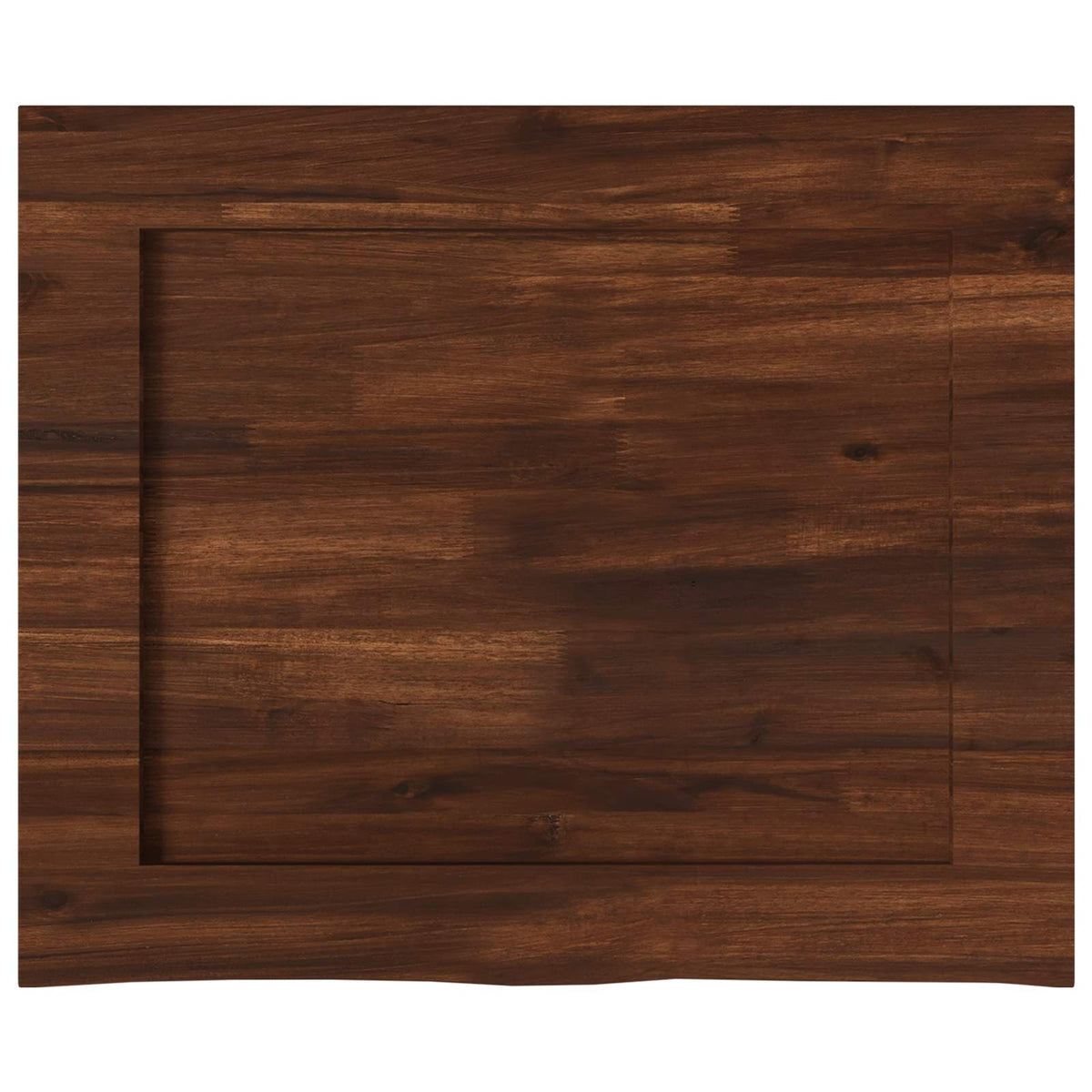 vidaXL Live Edge Table Top 90 x 40 x 3.5 cm Rectangular Dark Brown