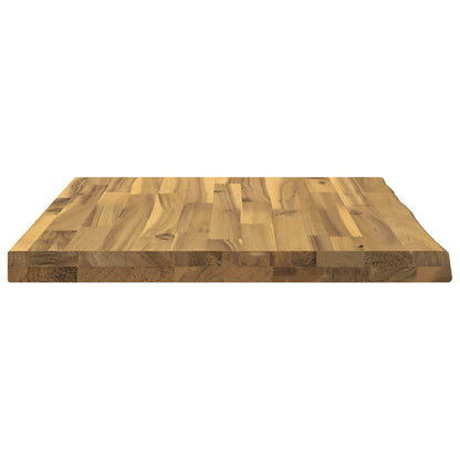 vidaXL Live Edge Table Top 90 x 40 x 3.5 cm Rectangular White