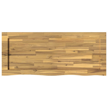 vidaXL Live Edge Table Top 100 x 40 x 3.5 cm Rectangular White