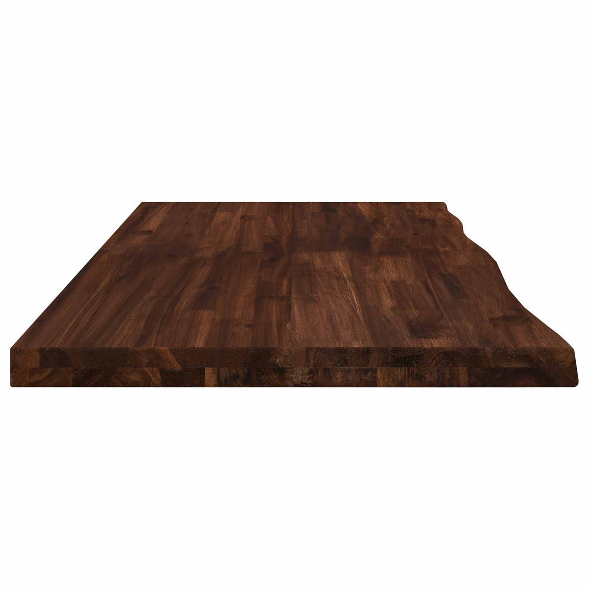 vidaXL Live Edge Table Top 110 x 40 x 3.5 cm Rectangular Dark Brown