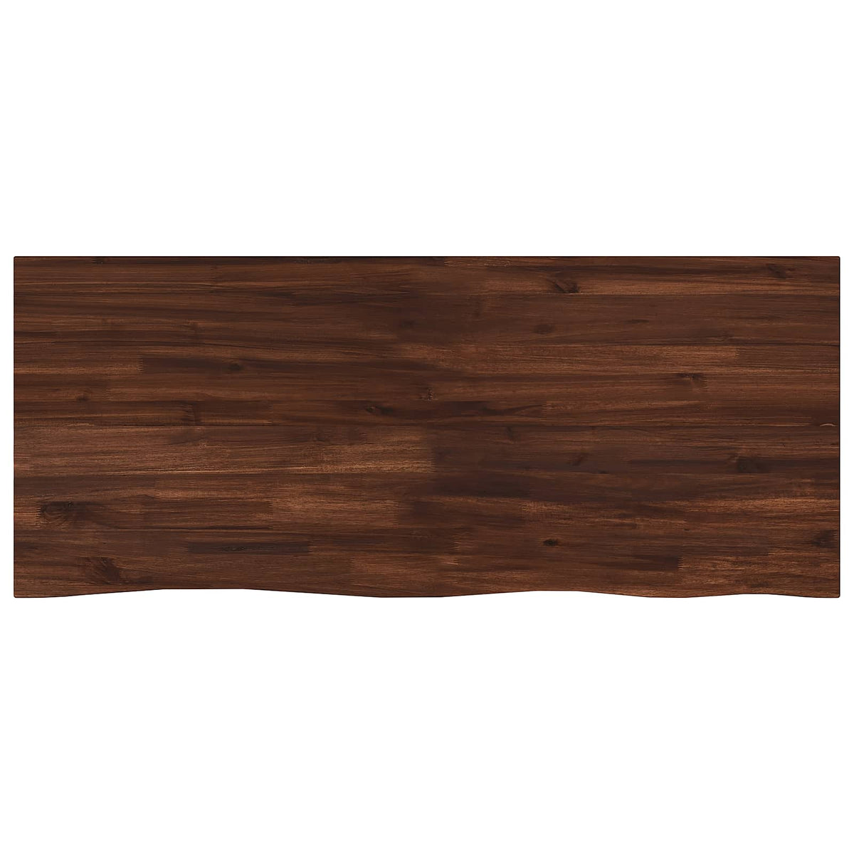 vidaXL Live Edge Table Top 110 x 40 x 3.5 cm Rectangular Dark Brown