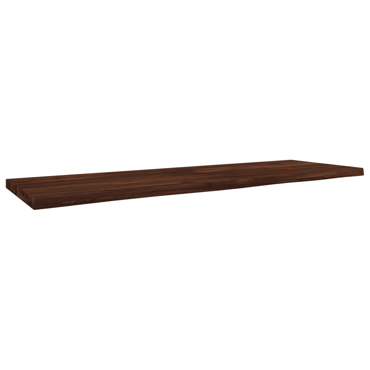 vidaXL Live Edge Table Top 150 x 40 x 3.5 cm Rectangular Dark Brown