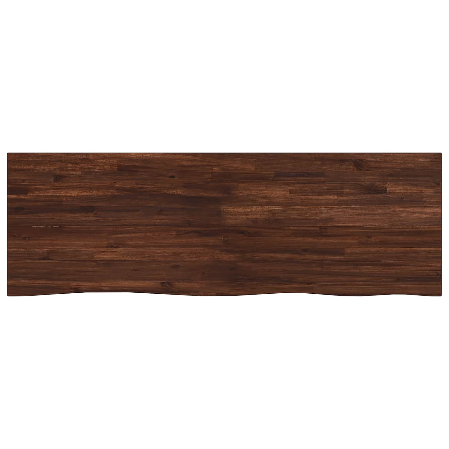 vidaXL Live Edge Table Top 150 x 40 x 3.5 cm Rectangular Dark Brown