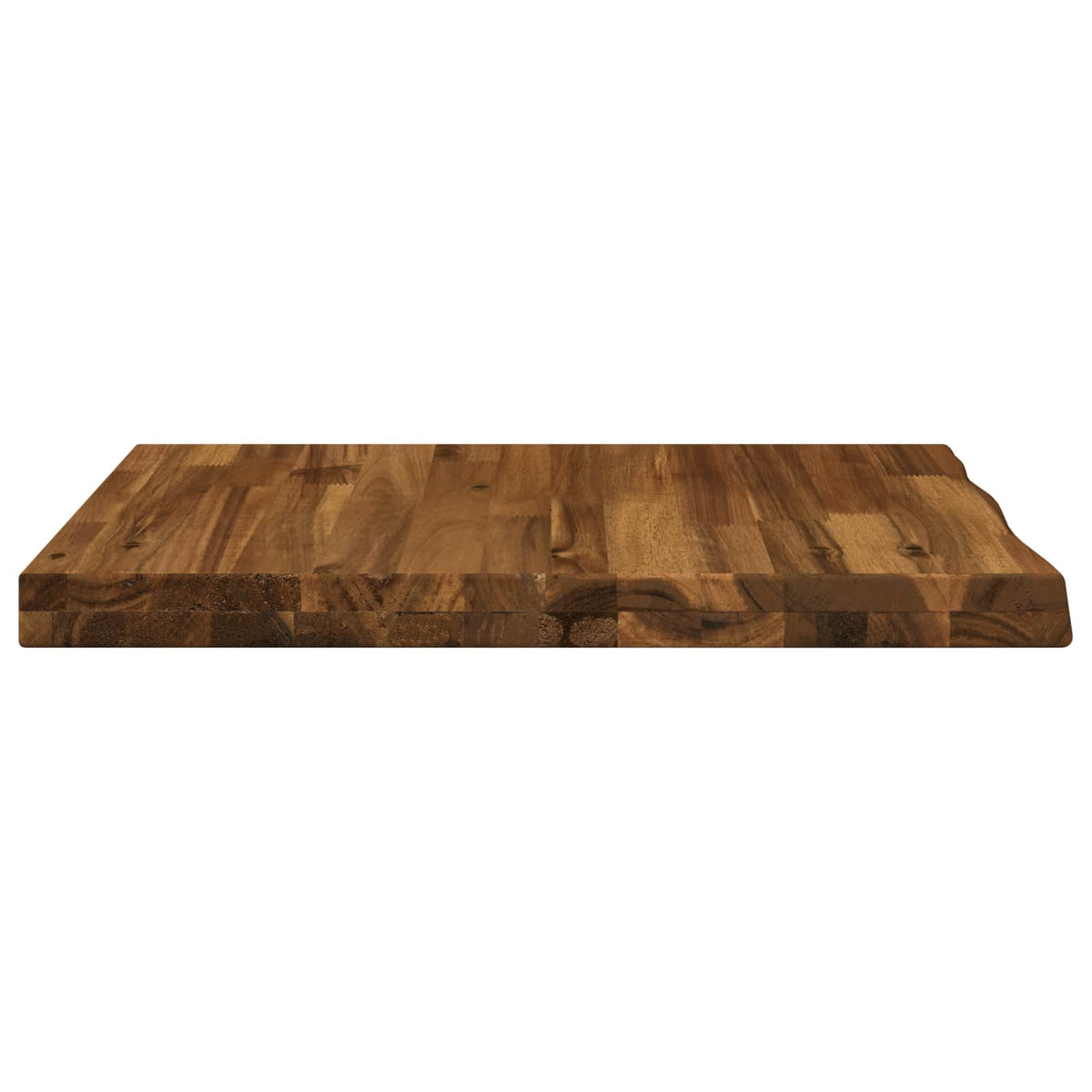 vidaXL Live Edge Table Top 50 x 50 x 3.5 cm Square Solid Acacia Wood