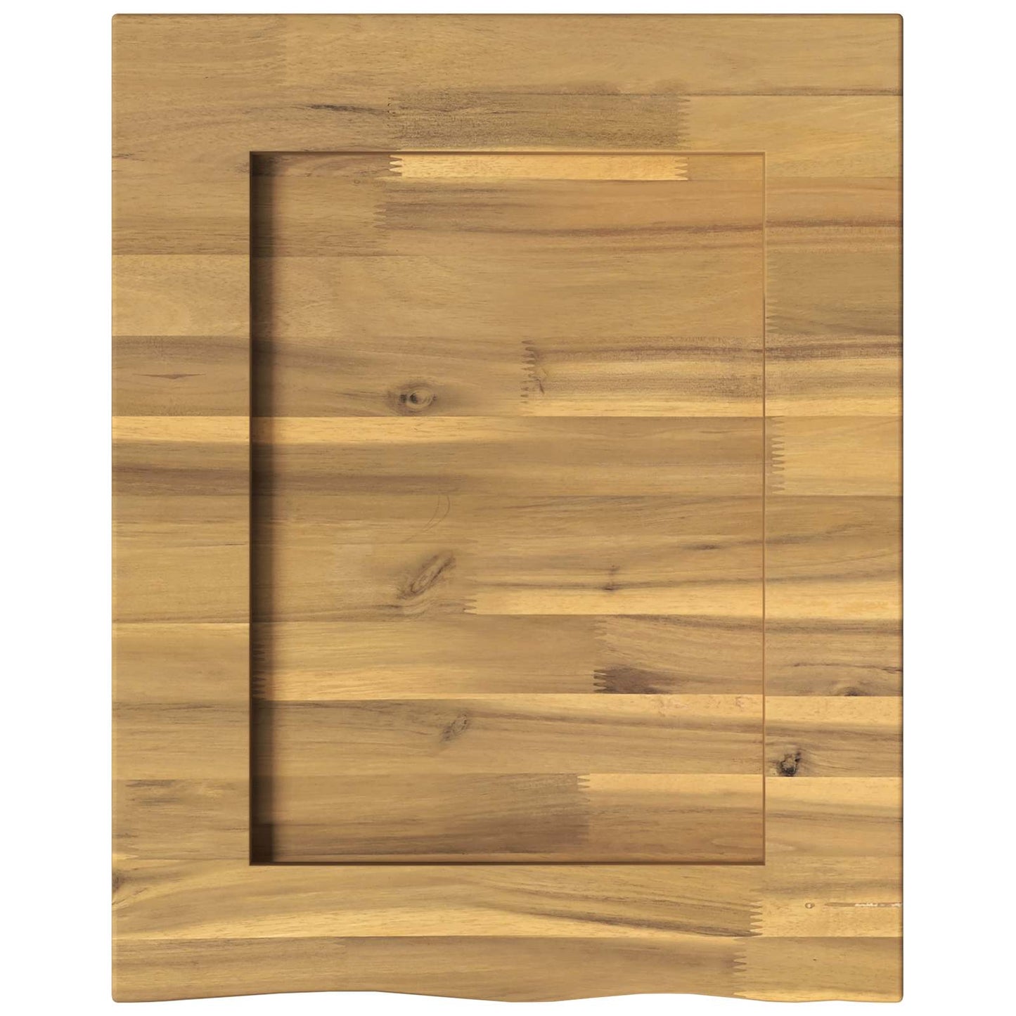 vidaXL Live Edge Table Top 50 x 50 x 3.5 cm Square Solid Acacia Wood