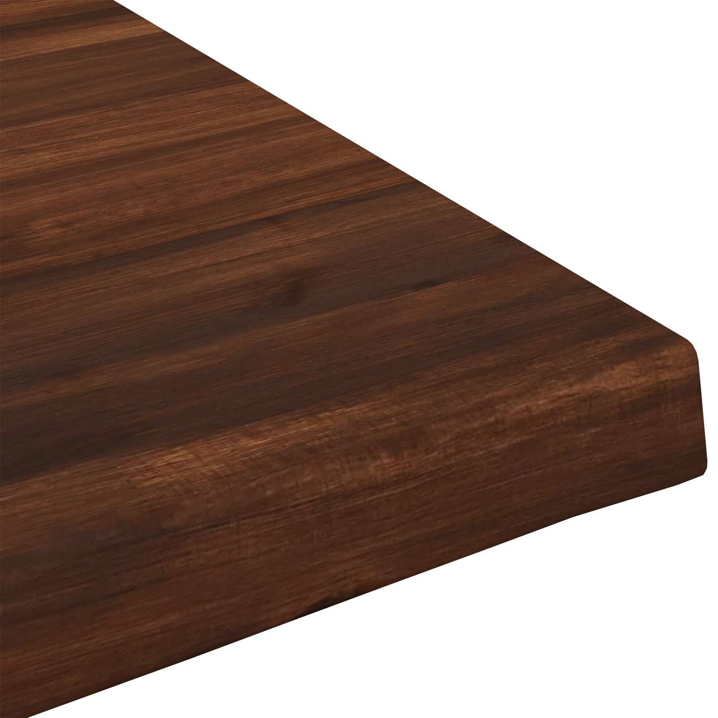 vidaXL Live Edge Table Top 70 x 50 x 3.5 cm Rectangular Dark Brown