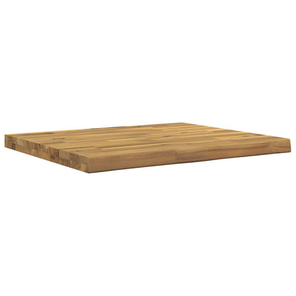 vidaXL Live Edge Table Top 80 x 50 x 3.5 cm Rectangular White