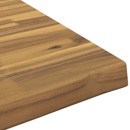 vidaXL Live Edge Table Top 90 x 50 x 3.5 cm Rectangular White
