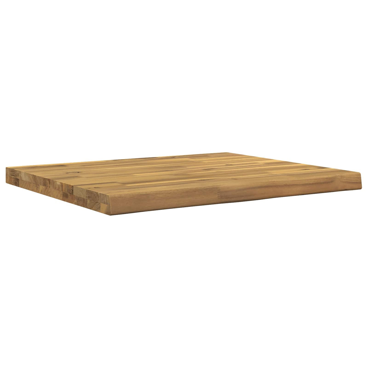 vidaXL Live Edge Table Top 90 x 50 x 3.5 cm Rectangular White