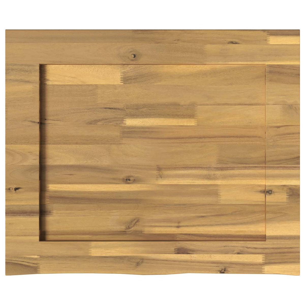 vidaXL Live Edge Table Top 90 x 50 x 3.5 cm Rectangular White