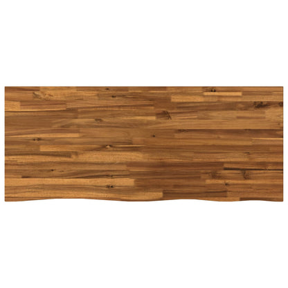vidaXL Live Edge Table Top 130 x 50 x 3.5 cm Rectangular Natural