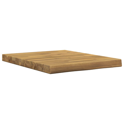 vidaXL Live Edge Table Top 50 x 60 x 3.5 cm Rectangular White