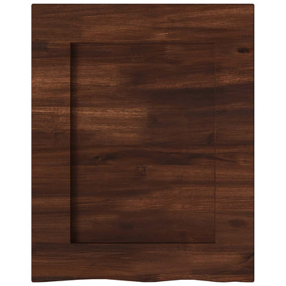 vidaXL Live Edge Table Top 60 x 60 x 3.5 cm Square Solid Acacia Wood