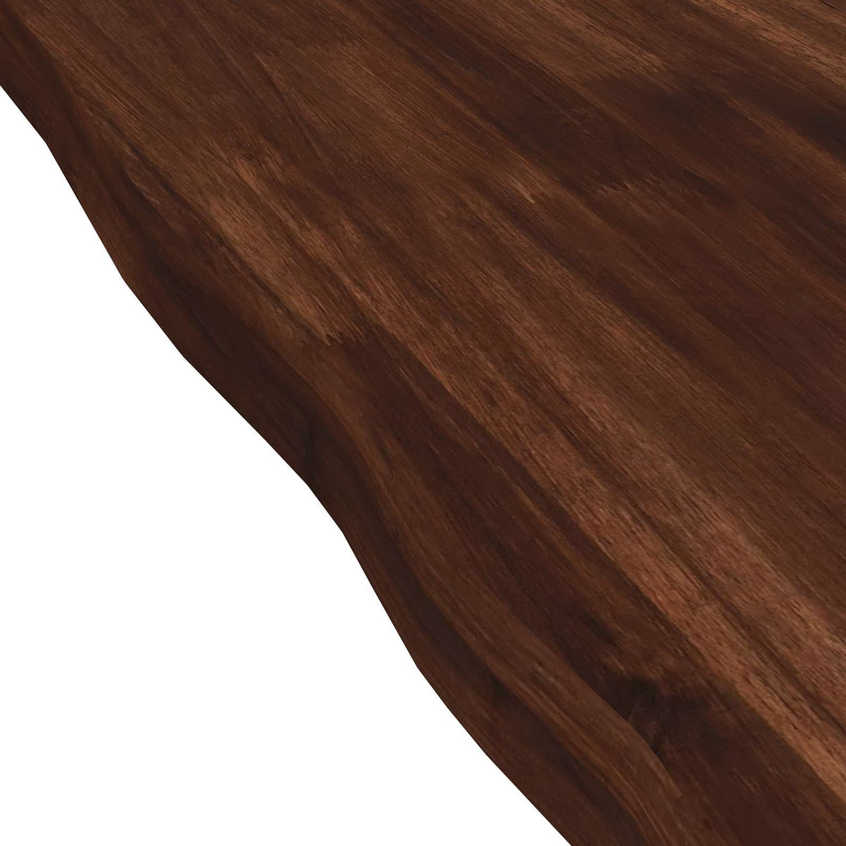 vidaXL Live Edge Table Top 70 x 60 x 3.5 cm Rectangular Dark Brown