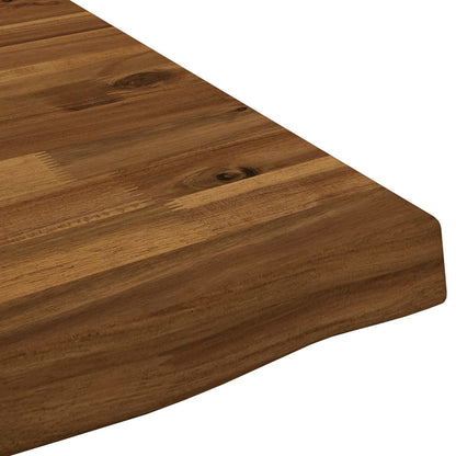 vidaXL Live Edge Table Top 70 x 60 x 3.5 cm Rectangular Natural