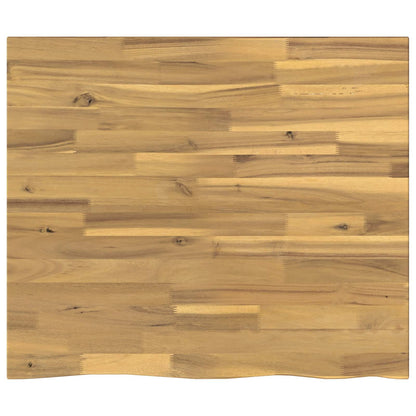 vidaXL Live Edge Table Top 70 x 60 x 3.5 cm Rectangular White