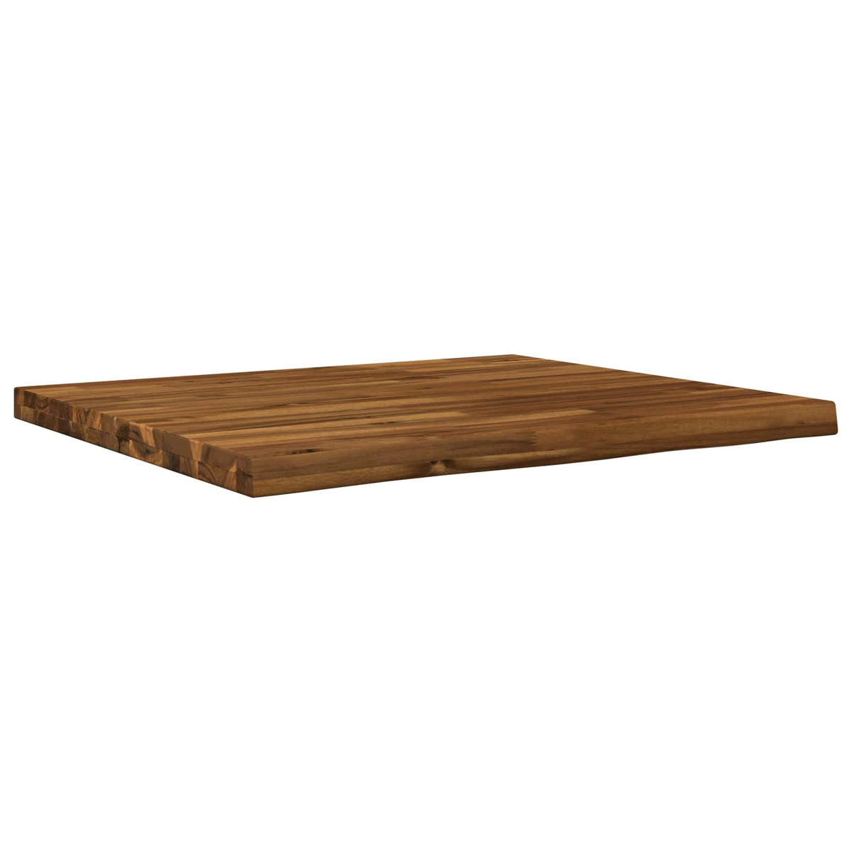 vidaXL Live Edge Table Top 80 x 60 x 3.5 cm Rectangular Natural
