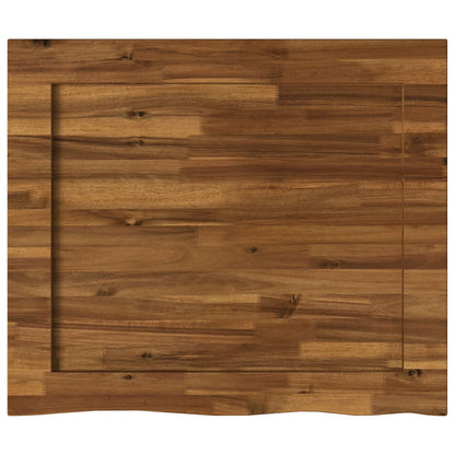 vidaXL Live Edge Table Top 80 x 60 x 3.5 cm Rectangular Natural