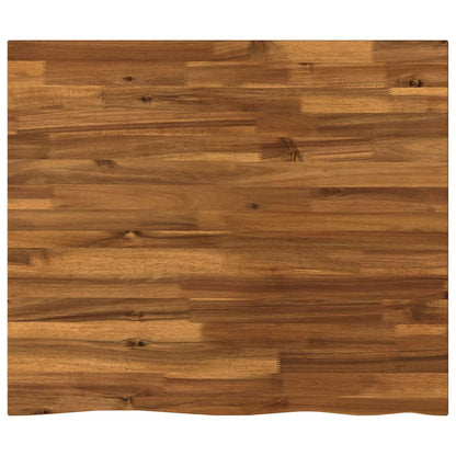 vidaXL Live Edge Table Top 80 x 60 x 3.5 cm Rectangular Natural