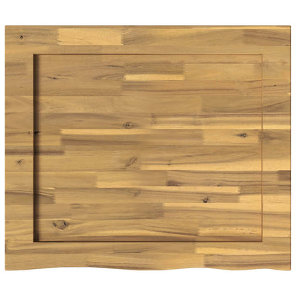 vidaXL Live Edge Table Top 80 x 60 x 3.5 cm Rectangular White
