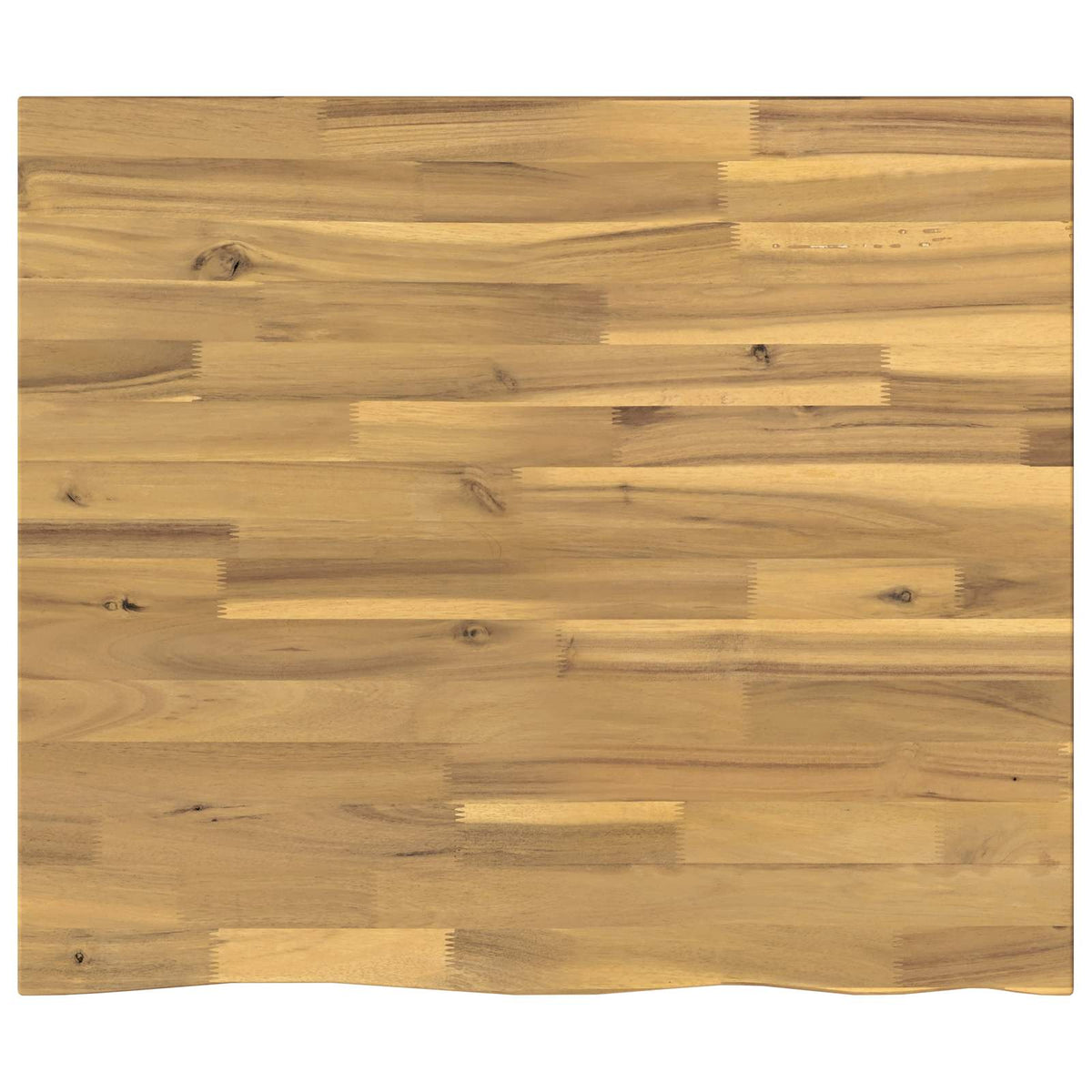 vidaXL Live Edge Table Top 80 x 60 x 3.5 cm Rectangular White