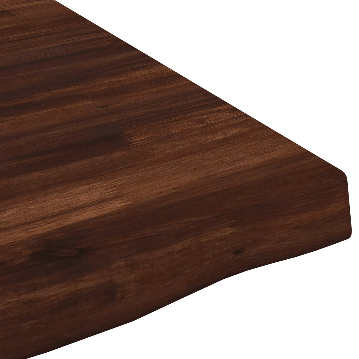 vidaXL Live Edge Table Top 90 x 60 x 3.5 cm Rectangular Dark Brown