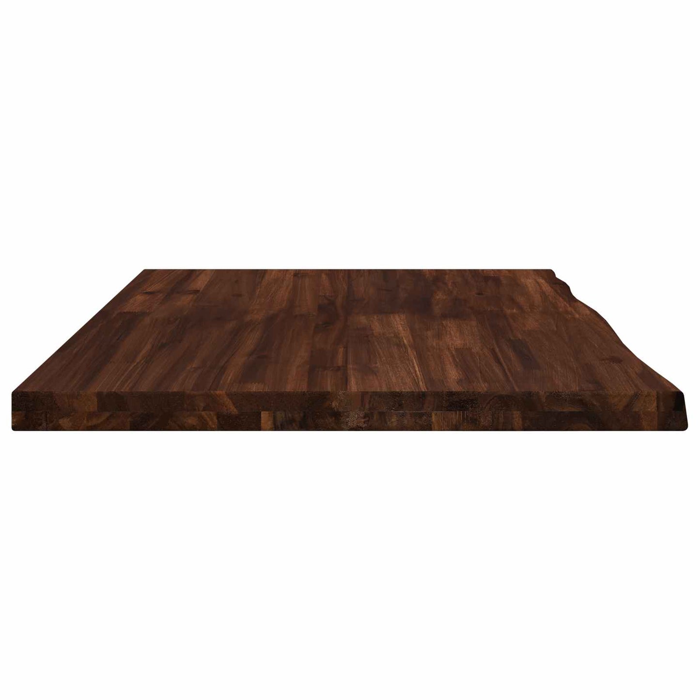vidaXL Live Edge Table Top 90 x 60 x 3.5 cm Rectangular Dark Brown