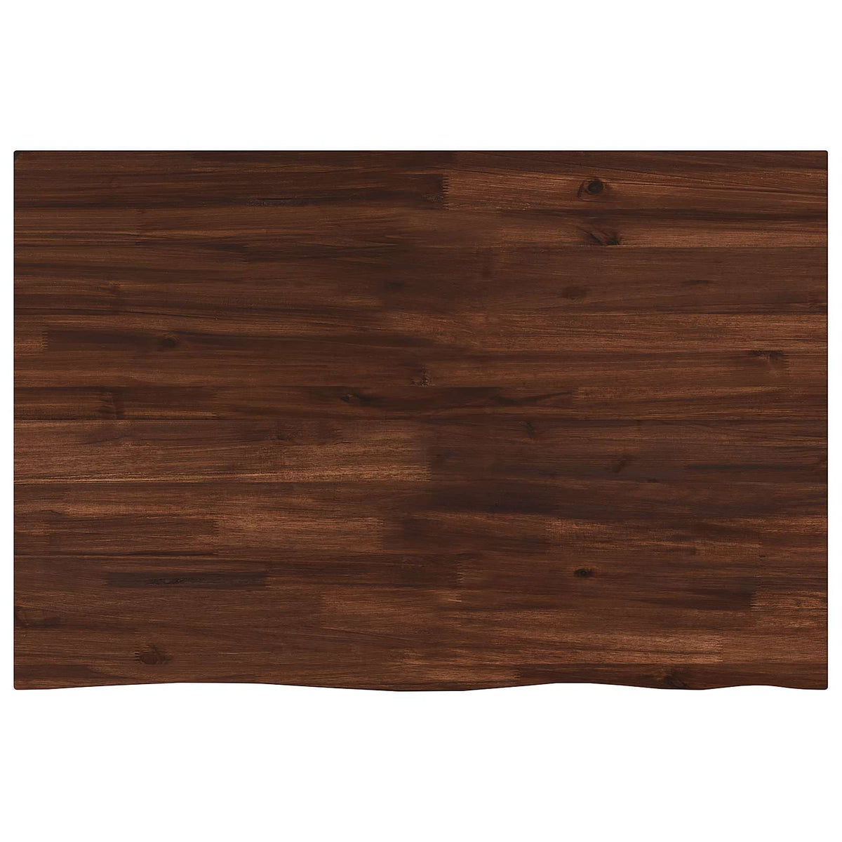 vidaXL Live Edge Table Top 90 x 60 x 3.5 cm Rectangular Dark Brown