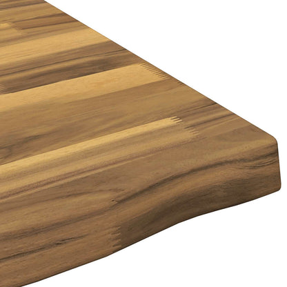 vidaXL Live Edge Table Top 90 x 60 x 3.5 cm Rectangular White