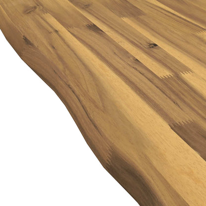 vidaXL Live Edge Table Top 90 x 60 x 3.5 cm Rectangular White