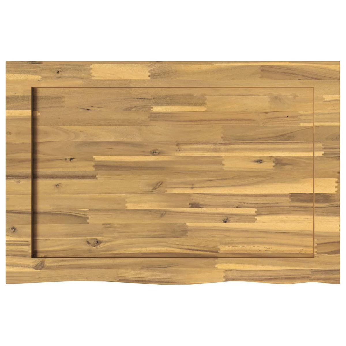 vidaXL Live Edge Table Top 90 x 60 x 3.5 cm Rectangular White