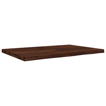 vidaXL Live Edge Table Top 110 x 60 x 3.5 cm Rectangular Dark Brown