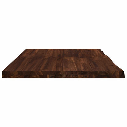 vidaXL Live Edge Table Top 110 x 60 x 3.5 cm Rectangular Dark Brown