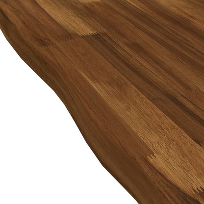 vidaXL Live Edge Table Top 110 x 60 x 3.5 cm Rectangular Natural